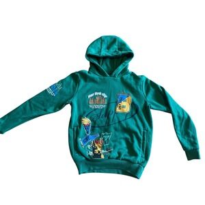 Supply & Demand Green New York City Graphic Hoodie Sweatshirt Kids‎ Youth Large